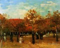 Le Bois de Boulogne avec des gens qui marchent Vincent van Gogh